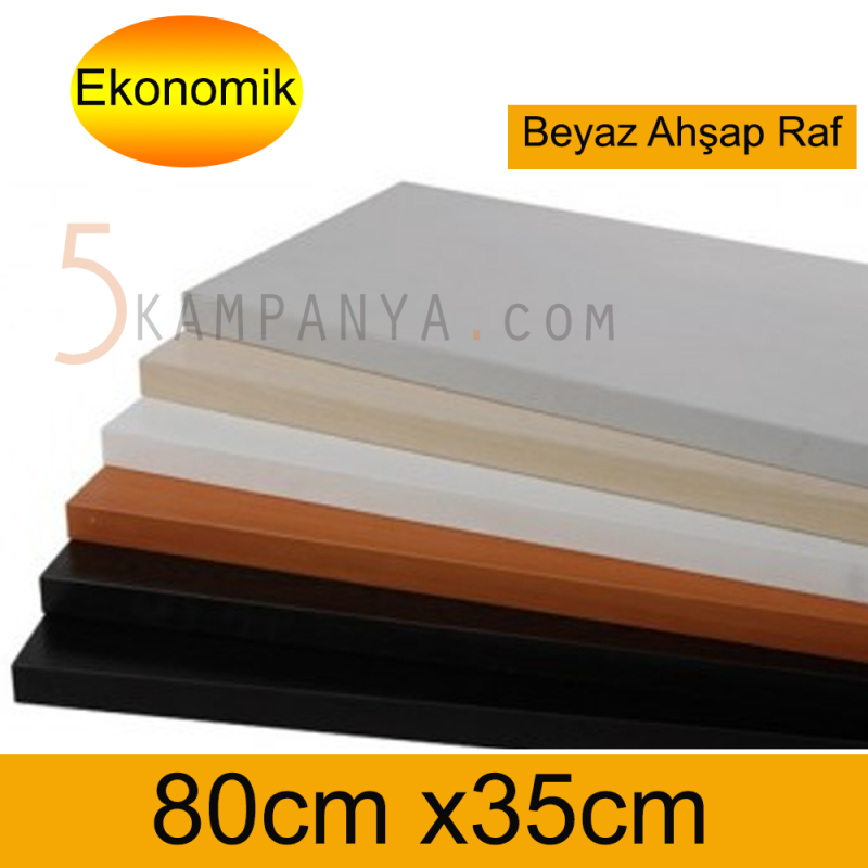 Giyinme Odası Ahşap Rafı 80cm x 35cm