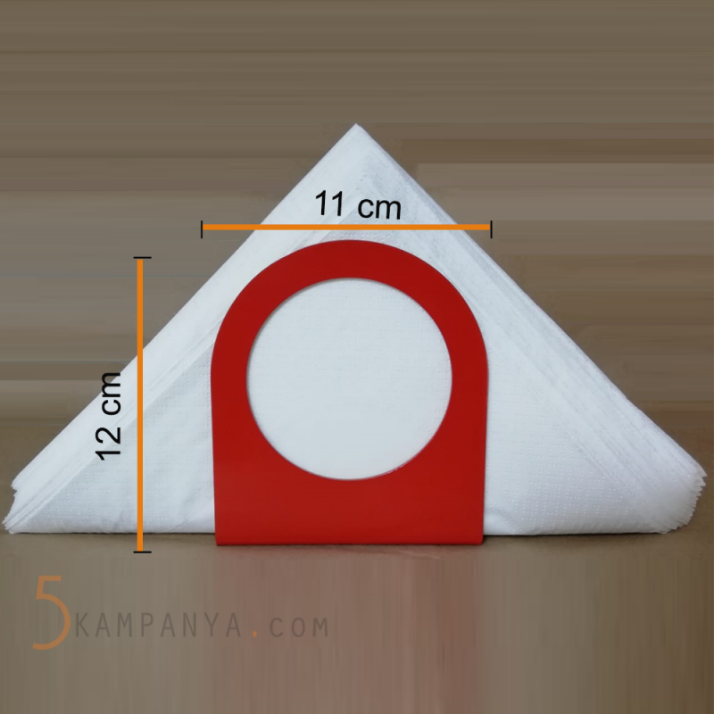 Ekonomik ve Uygun Fiyatlı Kırmızı Metal Peçetelik	