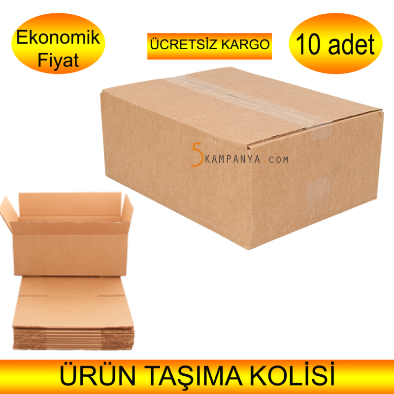 Büyük Boy Taşınma Kolisi Boş Karton Koli  10 adet