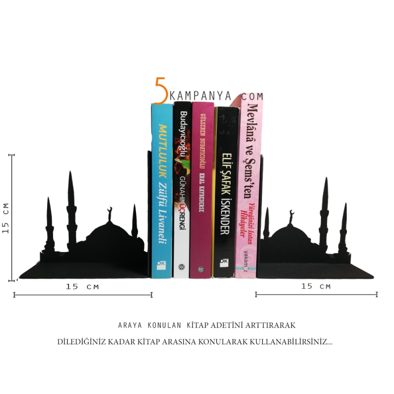 Cami Temalı Kitap Desteği Hediyelik, Kitap Tutucu 