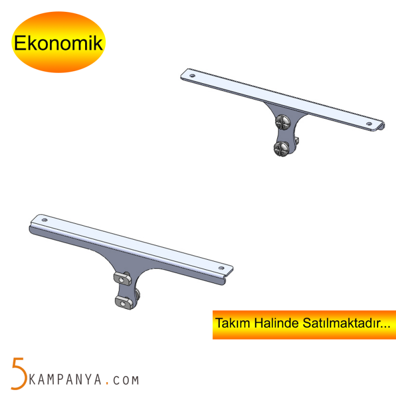 Giyinme Odası Direk Raf Sistemi Raf Ayağı, Siyah