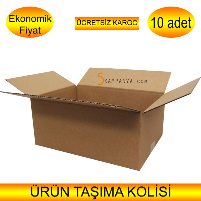 Büyük Boy Taşınma Kolisi Boş Karton Koli  10 adet