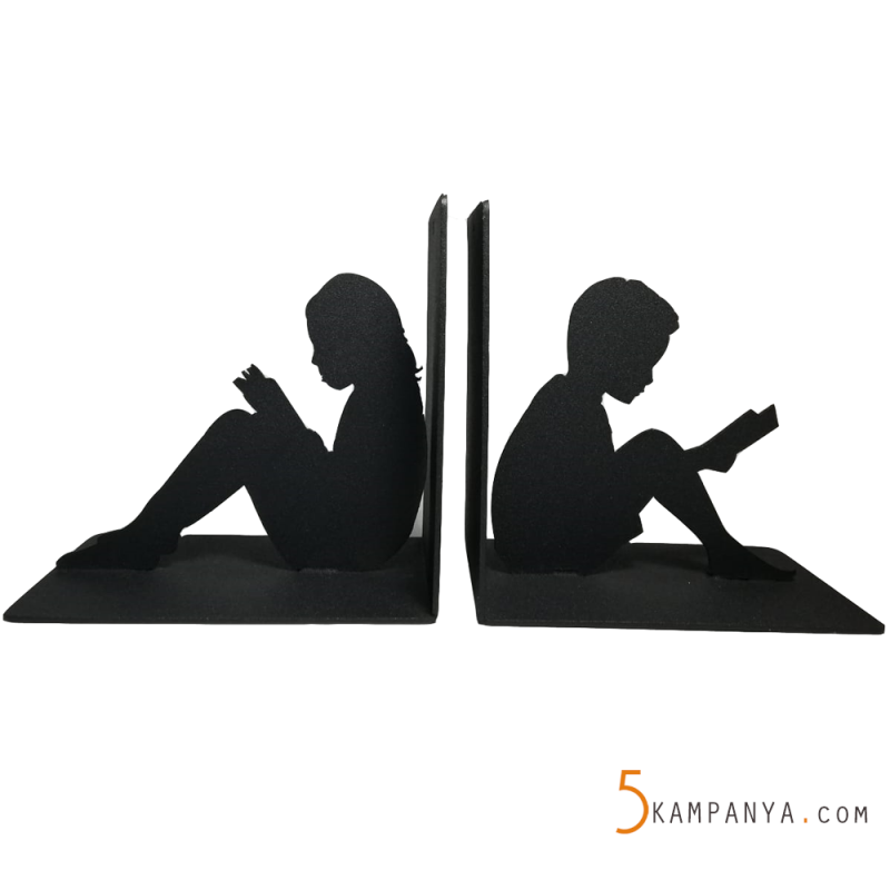 Kız Oğlan Metal Kitap Tutucu