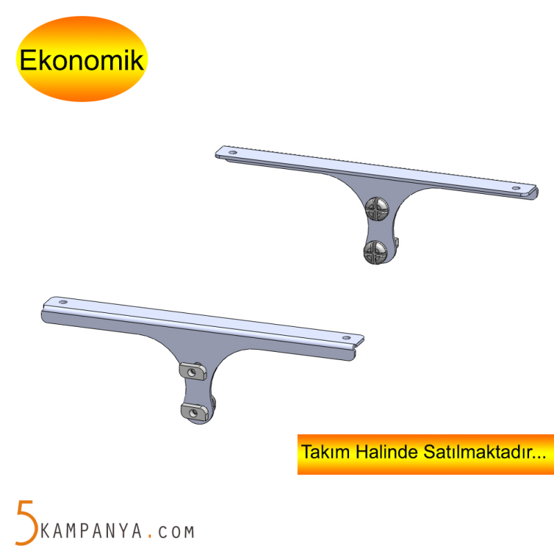 Giyinme Odası Direk Raf Sistemi Raf Ayağı, Siyah