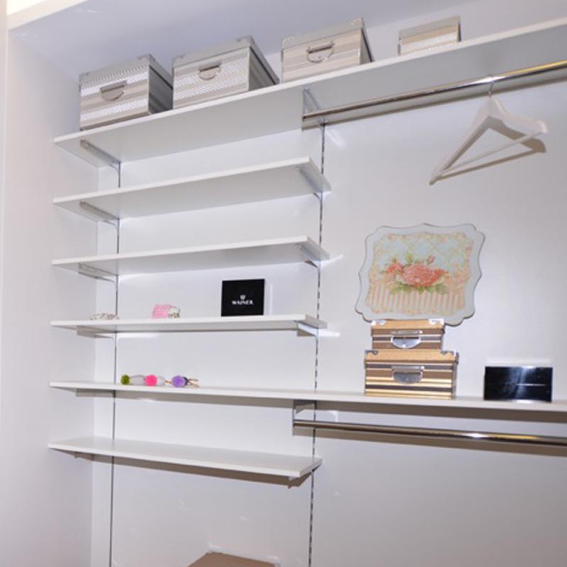 Giyinme Odası Askı Borulu Raf Taşıyıcıları 80 cm