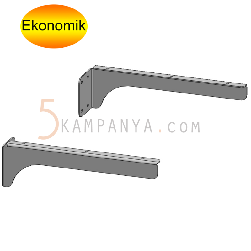 Giyinme Odası Duvara Vidalanan Raf Taşıyıcı