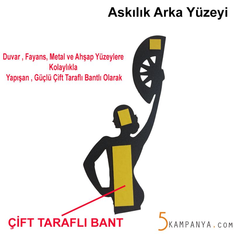 Siyah Mutfak Askısı