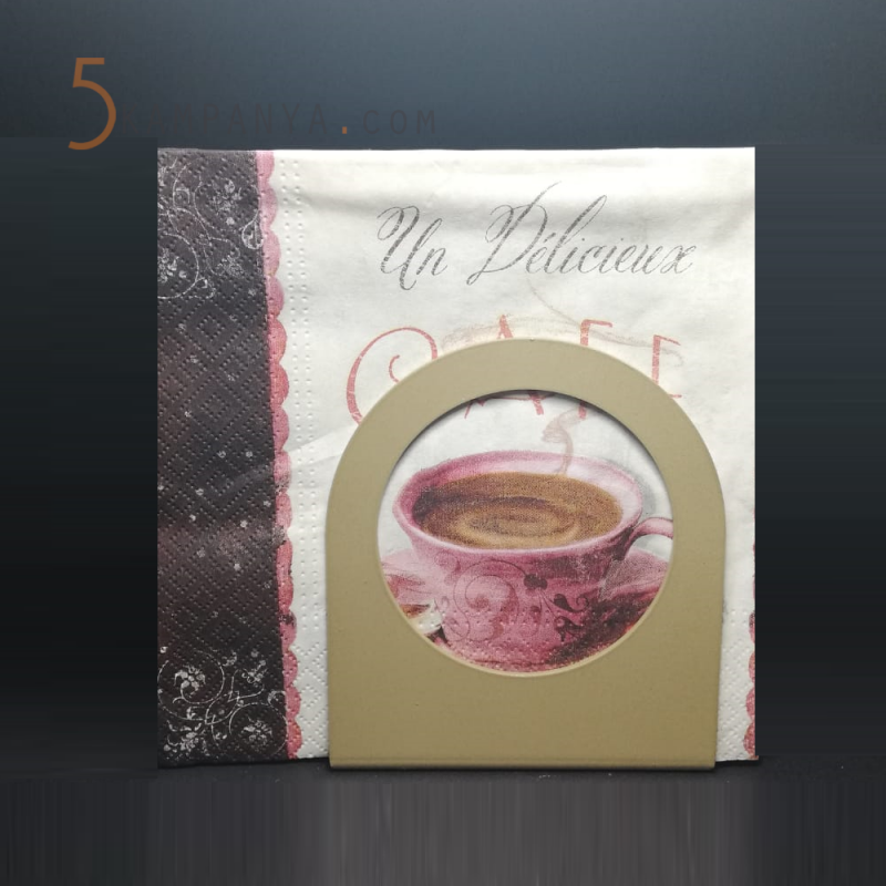 Ekonomik ve Uygun Fiyatlı Gold (Altın Rengi) Metal Peçetelik	