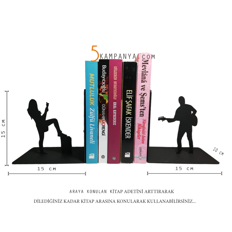 Gitarist Temalı 2'li Kitap Desteği