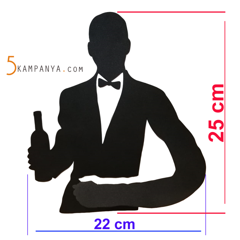 Garson Figürlü Duvar Havlu Askısı