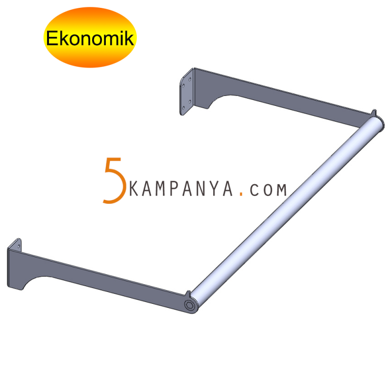 Giyinme Odası Duvara Monte U Tipi Elbise Askı Taşıyıcı