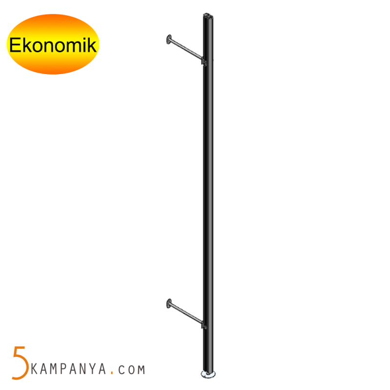 Elbise Odası Raf Dikmesi, BRONZ Eloksallı