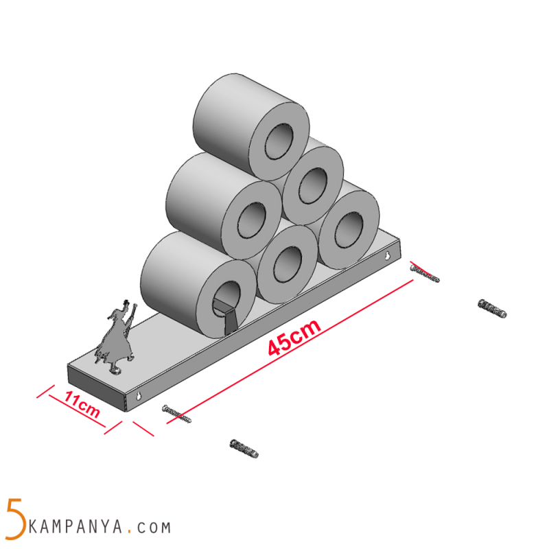Komik Tuvalet Kağıtlığı Rafı