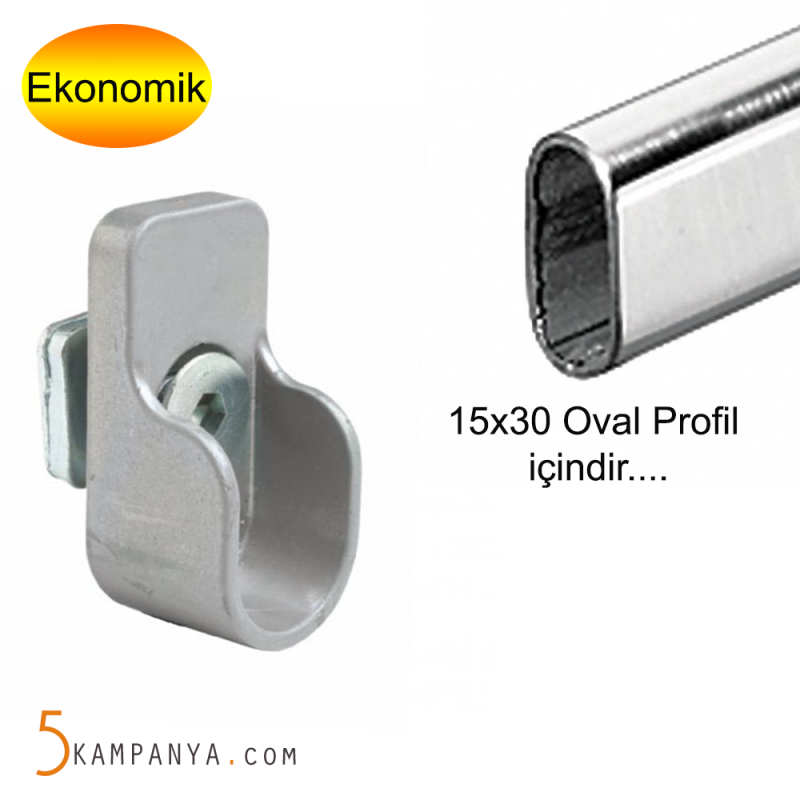 Oval Krom Boru Flanşı