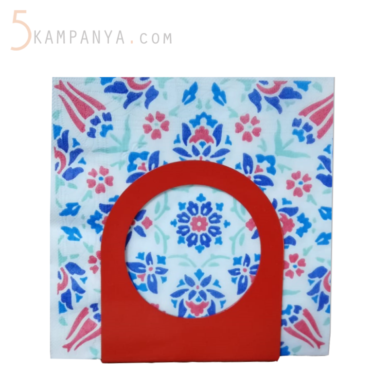 Ekonomik ve Uygun Fiyatlı Kırmızı Metal Peçetelik	