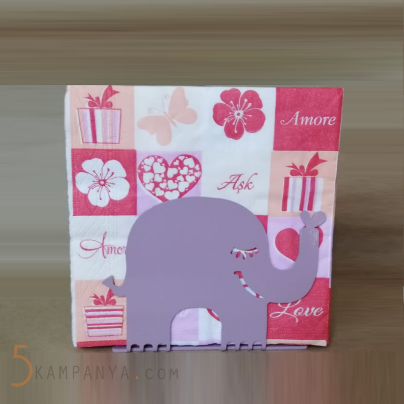 Fil Metal Peçetelik, Hediyelik Dekoratif