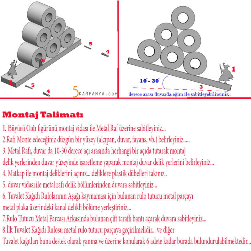 Komik Tuvalet Kağıtlığı Rafı