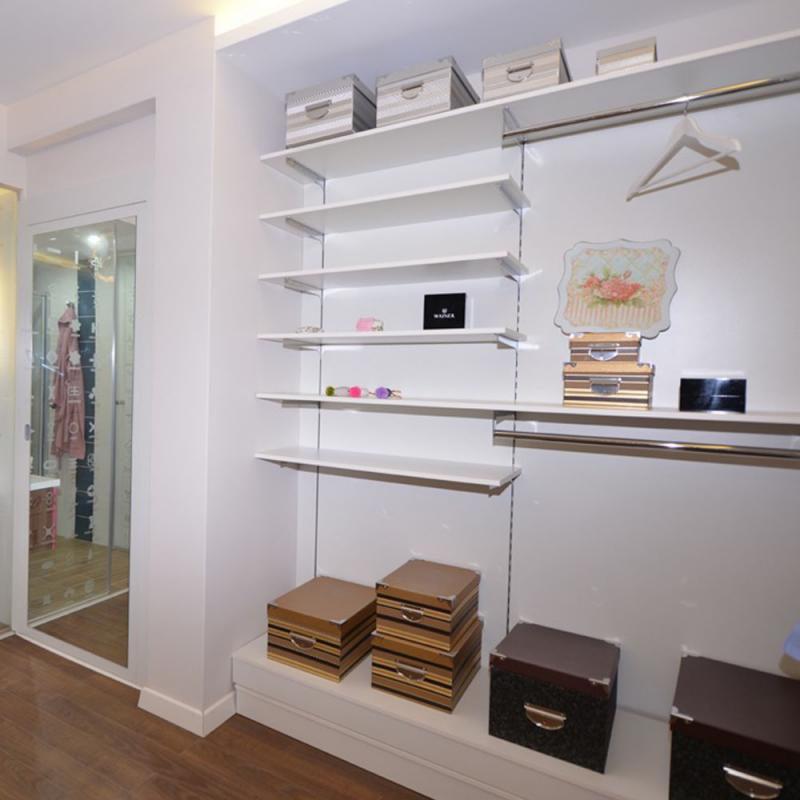 Giyinme Odası Askı Borulu Raf Taşıyıcıları 100 cm