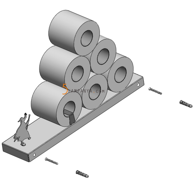 Komik Tuvalet Kağıtlığı Rafı