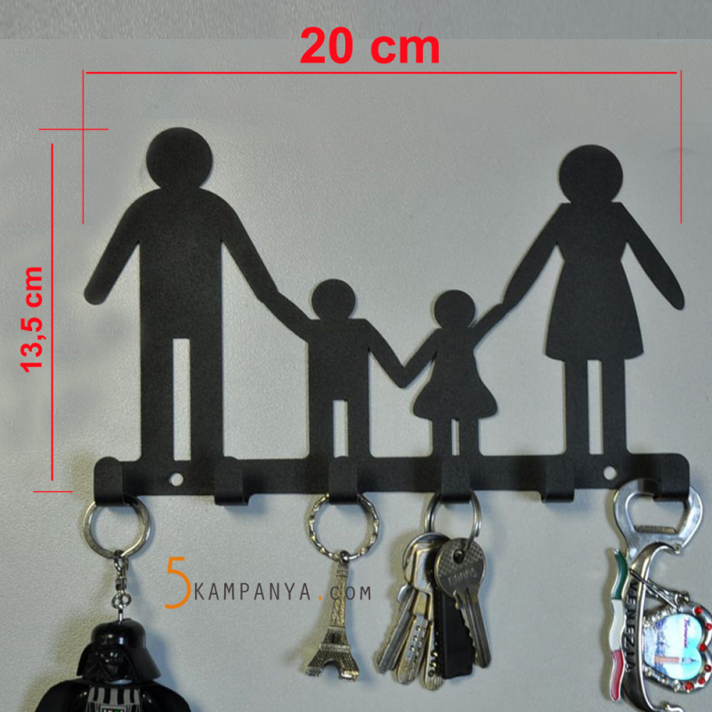 Aile Anahtarlık Askısı
