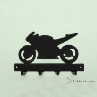 Motorsiklet Duvar Anahtar Askısı